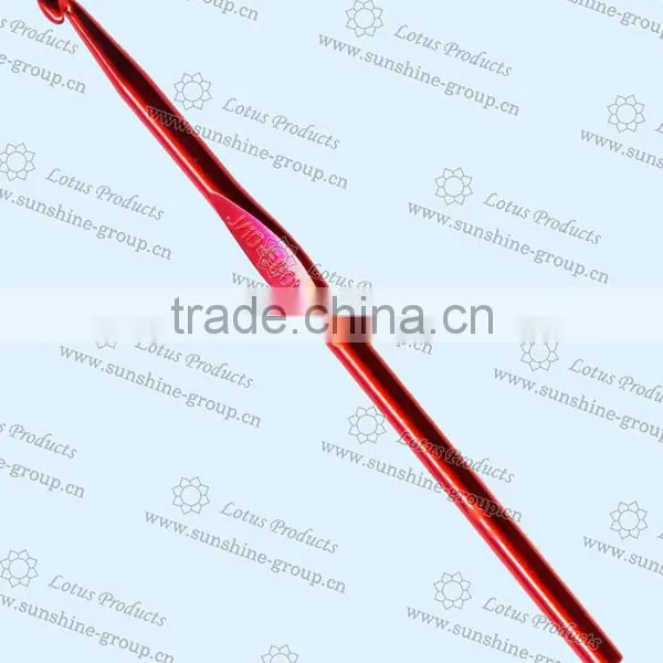 High Quality Colorful Electoplating Aluminum Crochet Hook photo-3