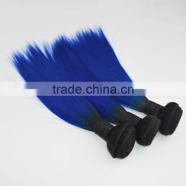 Quality 8a Grade Virgin Hair Colored Two Tone Hair Weave photo-6