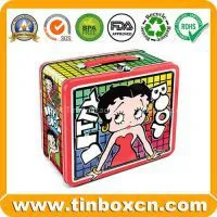 Lunch Tin,Lunch Box,Tin Lunch Box,Handle Tin Box photo-2
