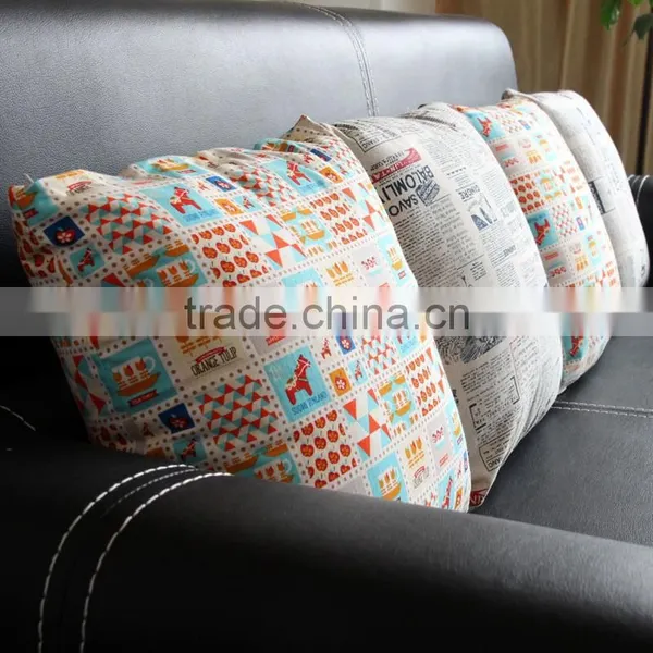 Printed 100% Organic Cotton Heavy Canvas Square Pillow photo-2