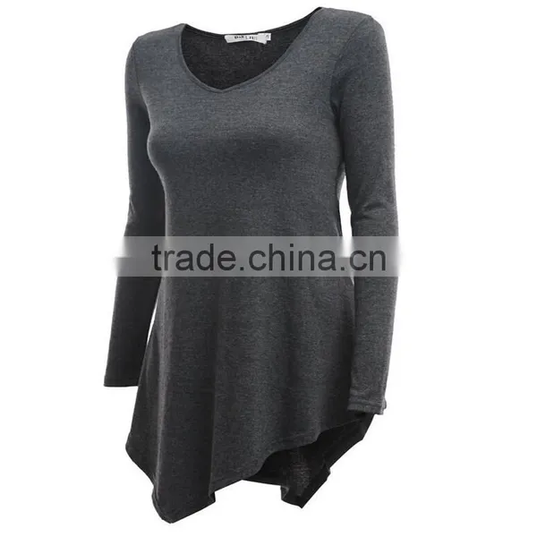 Women's Beaded Side Seam Ladies Uniform T-shirt Blouses photo-3