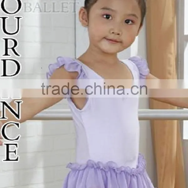 Children ruffle short sleeve dress