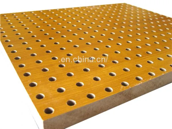 MDF Board Sound Proofing Material Perforated Wooden Timber Acoustic Wall Panels photo-3