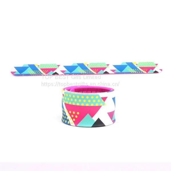 Branded Silicone Slap Bands With Custom Logo