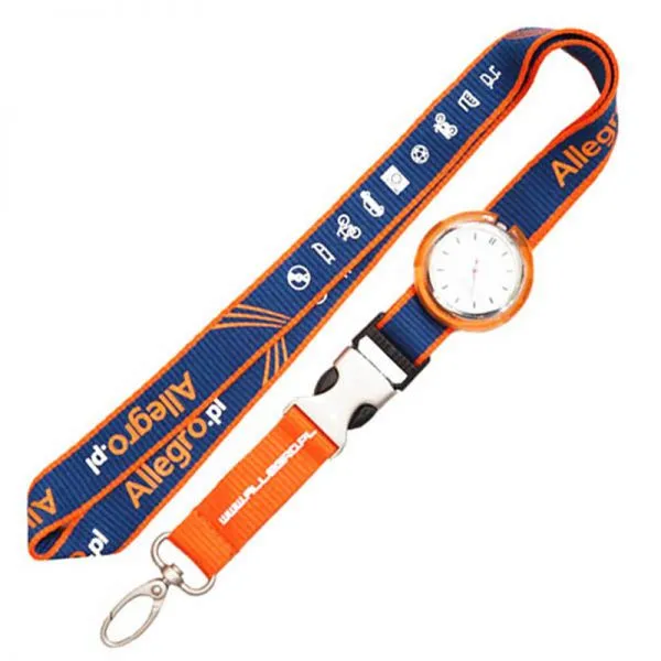 Special Polyester Digital Watch Lanyard With Carabiner Hook photo-3