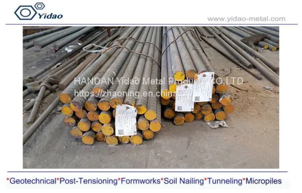 HOT! PSB830 Post Tension Thread Reinforcing Bar Underground Rock Bolt/anchor Bar High Tensile Steel Screw Thread Steel Bar photo-5