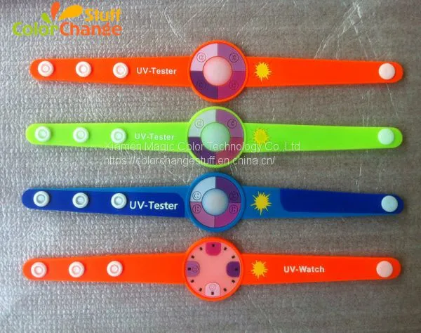 UV Sensitive Color Changing Silicone Bracelet (Color Change Under Sunlight or UV Light ) photo-2