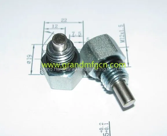 Male Metric Thread M14X1.5 Magnetic Steel Oil Drain Plugs for Lubrication Systerm photo-3