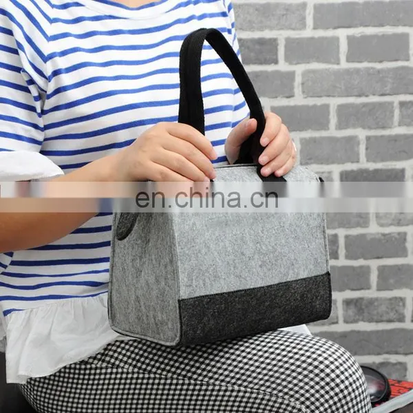 Felt Handbag Custom Your Own Logo Packaging White Brown Kraft Gift Craft Paper Bag With Ribbon Handles Printed Shopping Bags photo-5