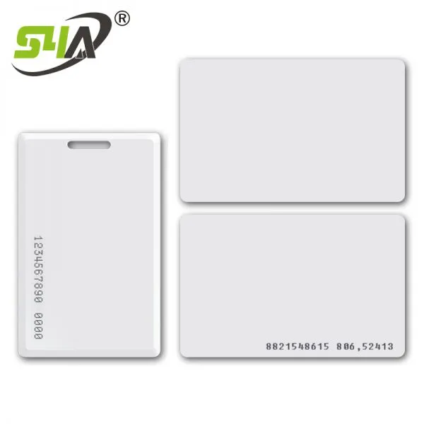 Access Control id Card Buckle 125K Frequency White Card IC Buckle 13.56MUID Parking Elevator Card photo-2