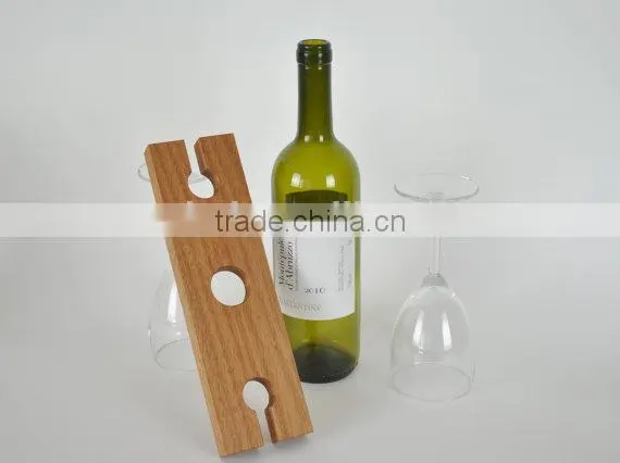 Custom Made Solid Wooden Wine and Glasses Organizer Rack photo-2
