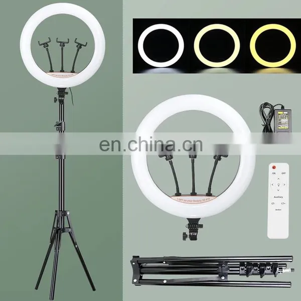 Wholesale Led Selfie Fill Ring Light Set 18 Inch Phone Selfie Led Circle Big Makeup Ring Light With Tripod Stand photo-3