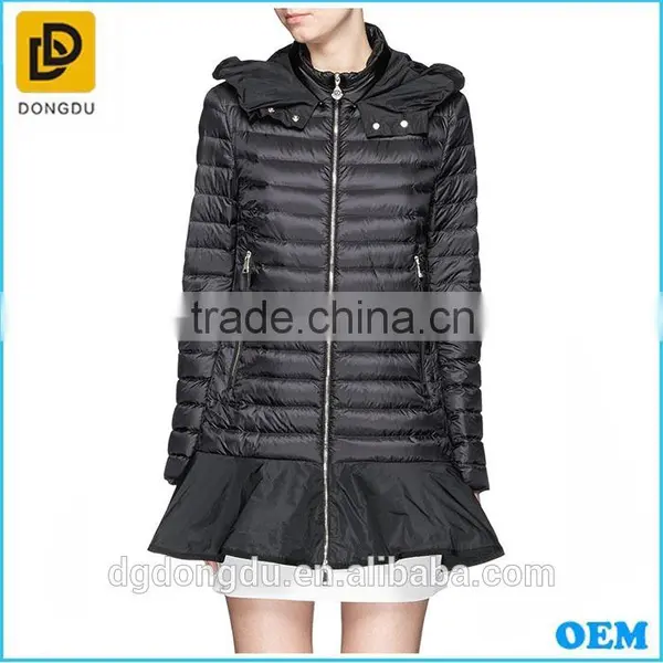 Newest Arrival Black Shinny First Goose Duck Down Jacket