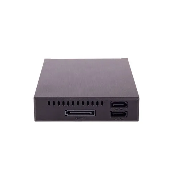 Unestech 2.5in Dual Bay SATA Tray-less Hot Swap SSD HDD Enclsoure for 3.5