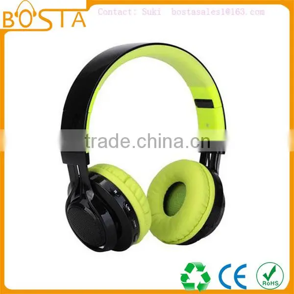 2016 Fashion Factory Wholesales TF Card and FM Support Stereo Bluetooth Headset photo-2