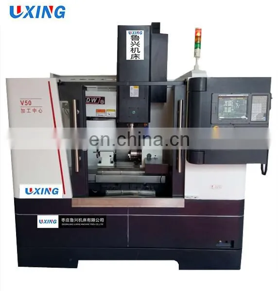 Vertical China 3 Axis Cnc Milling Machine With Tool Changer KND GSK Fanuc Control V50 Price for Sale Chinese photo-2