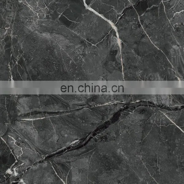 New Age Infinite Connect Design Black Color Nature Marble Looks Like a Whole Piece Big Size Marble Floor Tile photo-2