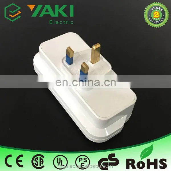 Wholesale 5v uk to Multi Function 2 Usb 13a Power Multi Plug Adapter photo-5