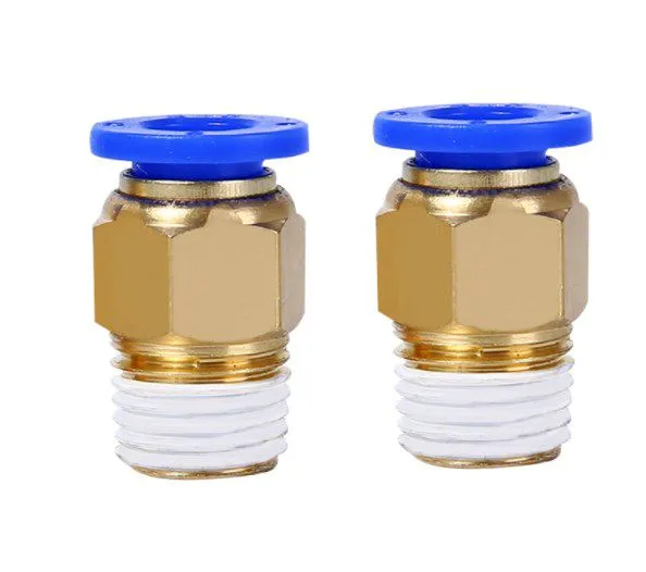 PC Series Brass Material 1/8 1/4 3/8 1/2 Quick Connect Air Hose One Touch Fittings