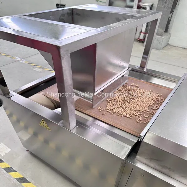 Electricity Continuous Nuts Roasting Line, Conveyor Belt Type Microwave Nut Roaster Machine photo-4