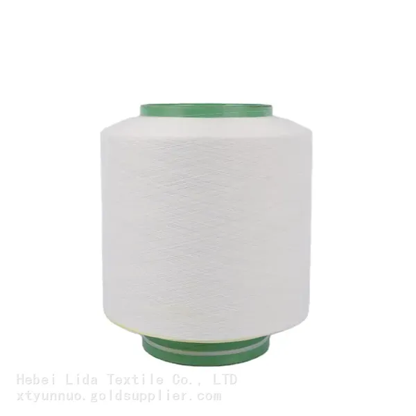 Ne 30s 20s 12s 10s Open EN Polyester Yarn Raw White and Bleach White photo-3