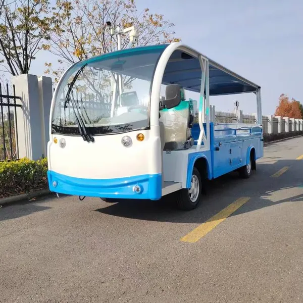 Electric Trucks With Rain Shelters, With Load Capacities of 1 Ton, 2 Tons, 3 Tons, 4 Tons, and 5 Tons, for Use in Factory Areas. Electric Flatbed Trucks photo-2