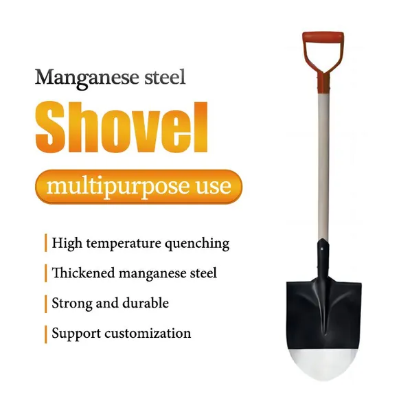 Heavy Duty Rail Steel Farm Shovel With Strong Blade for Africa Agricultural Digging Wholesale photo-4