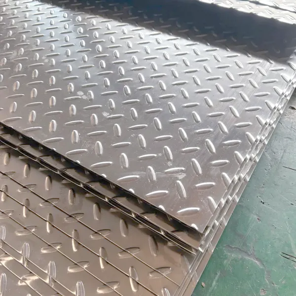 Embossed Stainless Steel Sheet Linen/Rice/Diamond Pattern Anti-slip Plate for Cold Room photo-4