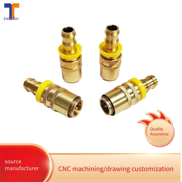 Tianlong Xiangying Tlz80pl/13 Brass Connector With Ring, Sufficient Brass Quick-insert Female Connector, Mold Water Nozzle