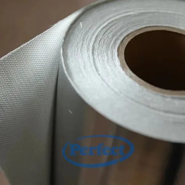 Silberbeschichtetes Aluminiumfolie-laminiertes Glasfasergewebe, Leinwandbindung, wärmereflektierend