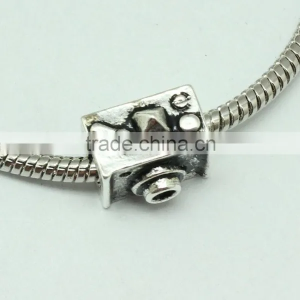 Wholesale 2015 New Style Camera Shape DIY Anti-silver Creative Bracelets Accessories Metal Zinc Alloy Beads With Holes photo-4