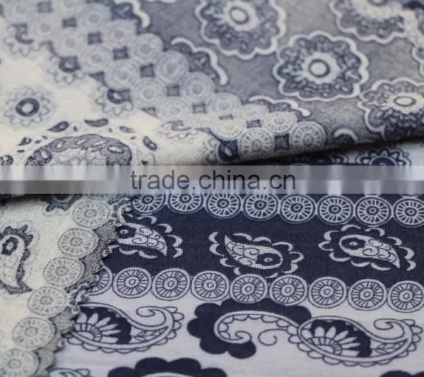THE BEAUTIFUL BLOUSE CLOTHES 100% 45S RAYON 40S PRINTING FABRIC RAYON CHALLIS FABRIC photo-4