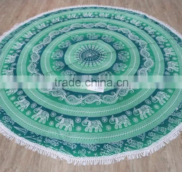 Summer Large Printed Round Beach Towels photo-4
