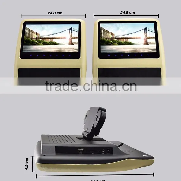 9"Headrest DVD With USB Port ,SD Slot,Wireless Games,without Pillow,auto Monitor photo-5