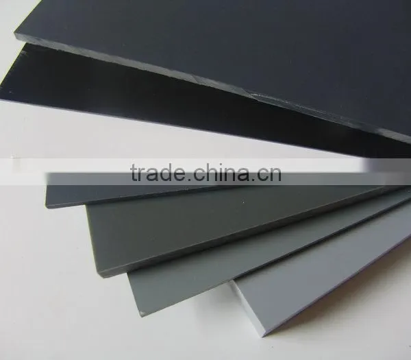 High Gloss Dark Grey Rigid Plastic PVC Sheets For Thermoforming photo-3