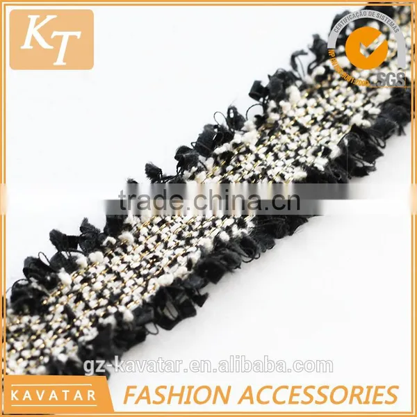 Full Frontal Fashion Design Black Lace Trim for Fashion Garment photo-3