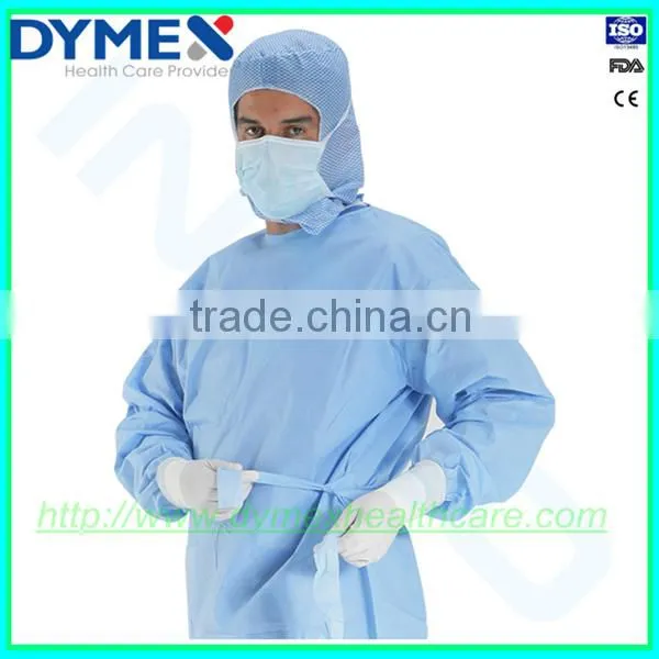 Sterile SMS Disposable Surgical Gown With Extra Long Cotton Knitted Cuffs photo-3
