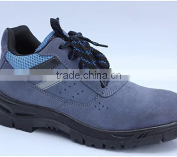 Suede Leather Steel Toe Work Shoes Safety Shoes 9068 photo-2