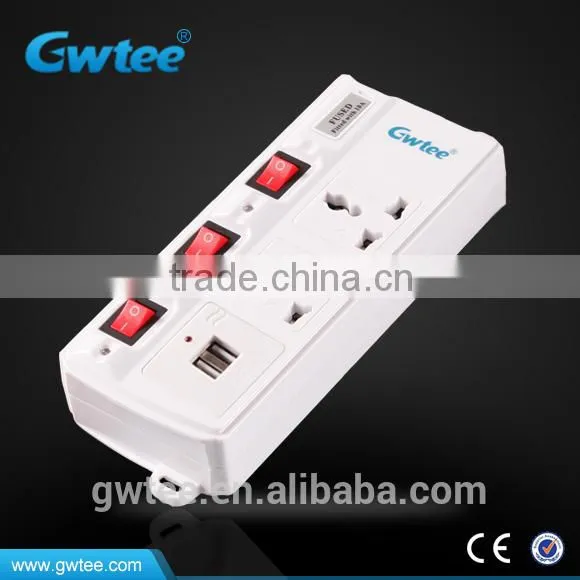 Multiple Extension Switch Socket With USB Port GT-6117A photo-5