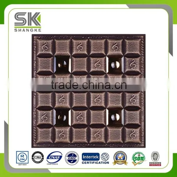 Warm Wall Face Decor Wooden Color 3D Leather Panel For Home photo-4