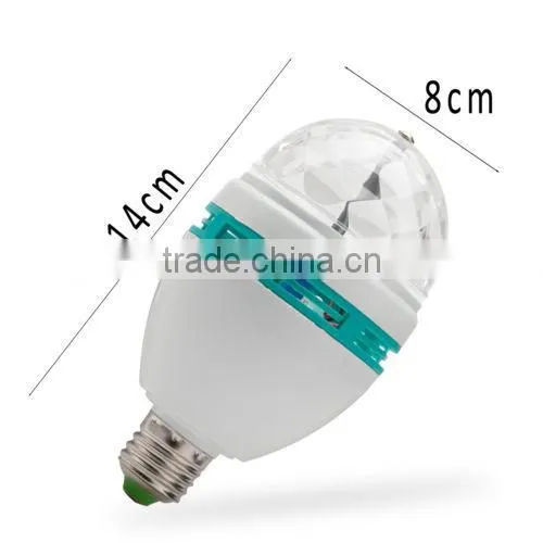 CE Approved Festival Party Mini Laser Magic Colorful Rotating Led Bulb Lamp RGB Led Color Changing Led Light Quality Choice photo-2