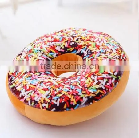 High Quality Donut Cushion Creative Simulation Food Plush Toy Cookie Pillow