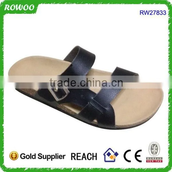 Latest New Collection White PU Cork Slippers for Men photo-4