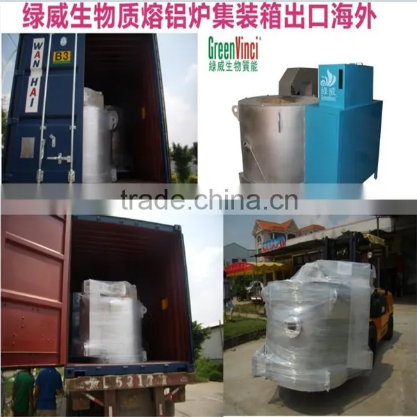 Less Burning Loss Small Biomass Induction Melting Furnace For Sale