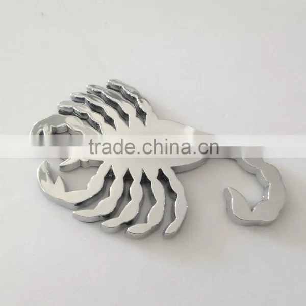 Manufacturer Fashion Sticker Car Design 3D ABS Plastic Chrome Car Decoration Sticker photo-2