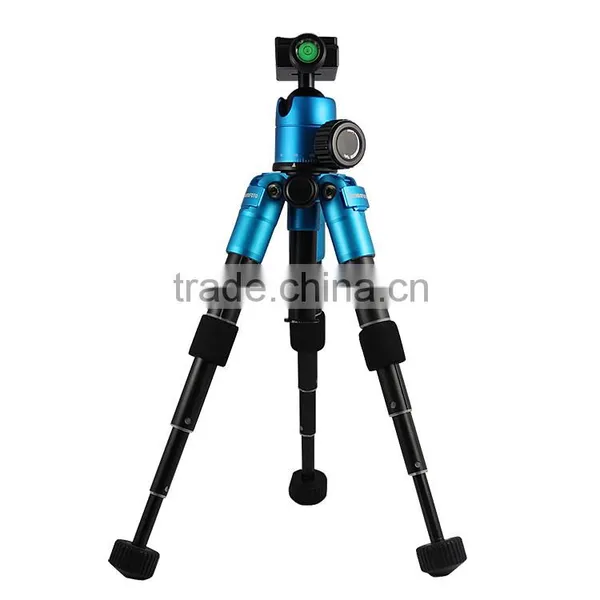 Portable Folding Ultra Aluminum Alloy Tripod Compact Desktop Macro Mini Tripod Kit With Ball Head for Canon DSLR Camera photo-5