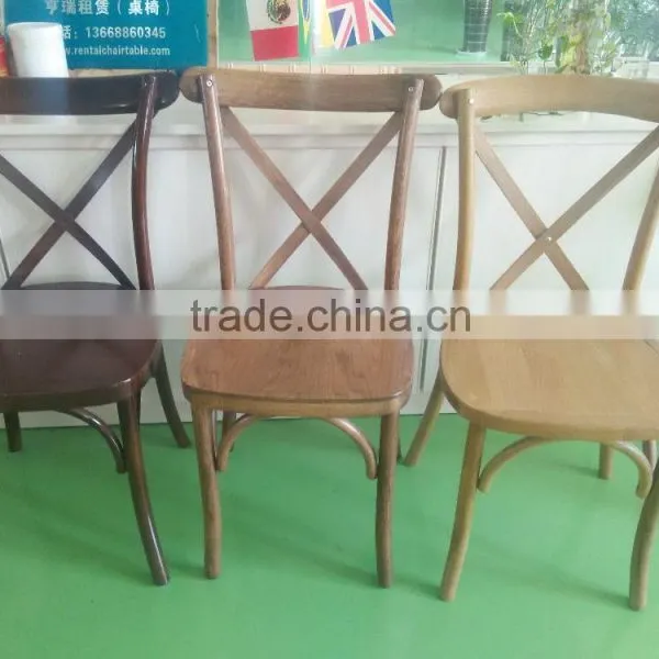French Style Cross Back Chair Dining Chair Restaurant Chair photo-3