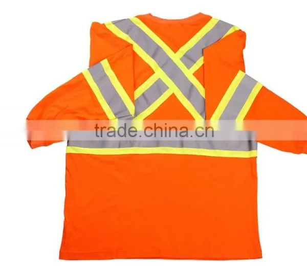 Fluorescent Polo Shirt Reflective hi Vis Shirt Dry Fit Safety Shirt High Visibility Reflective Tapes Mens Polo Shirt photo-3