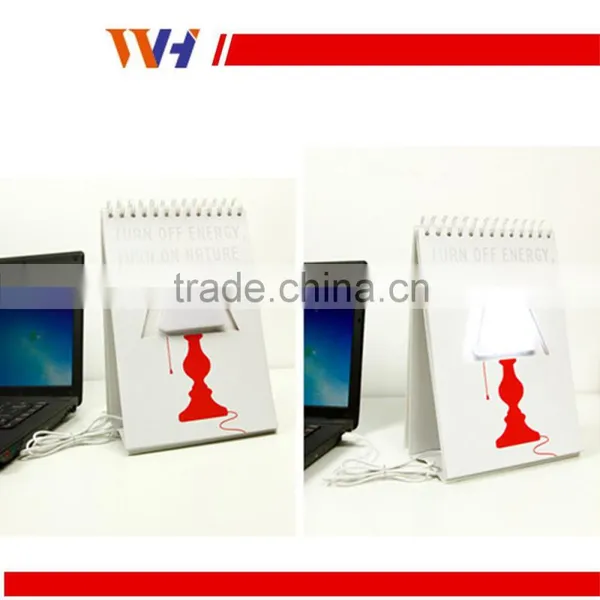 Creative Fashionable Turn Page Calendar USB Led Lamp photo-2