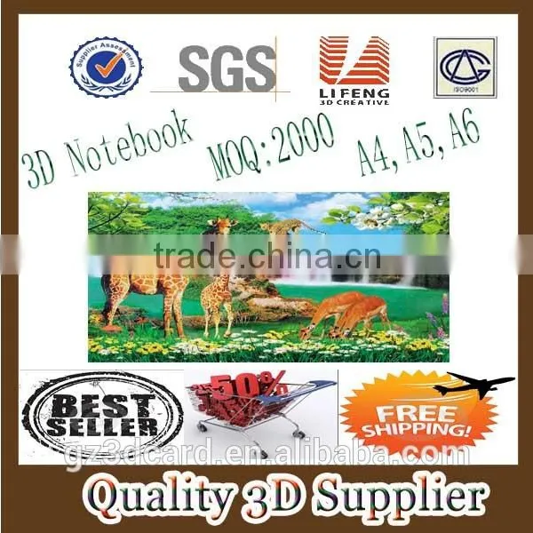 Guangzhou lifeng 3D notebook with spiral binding